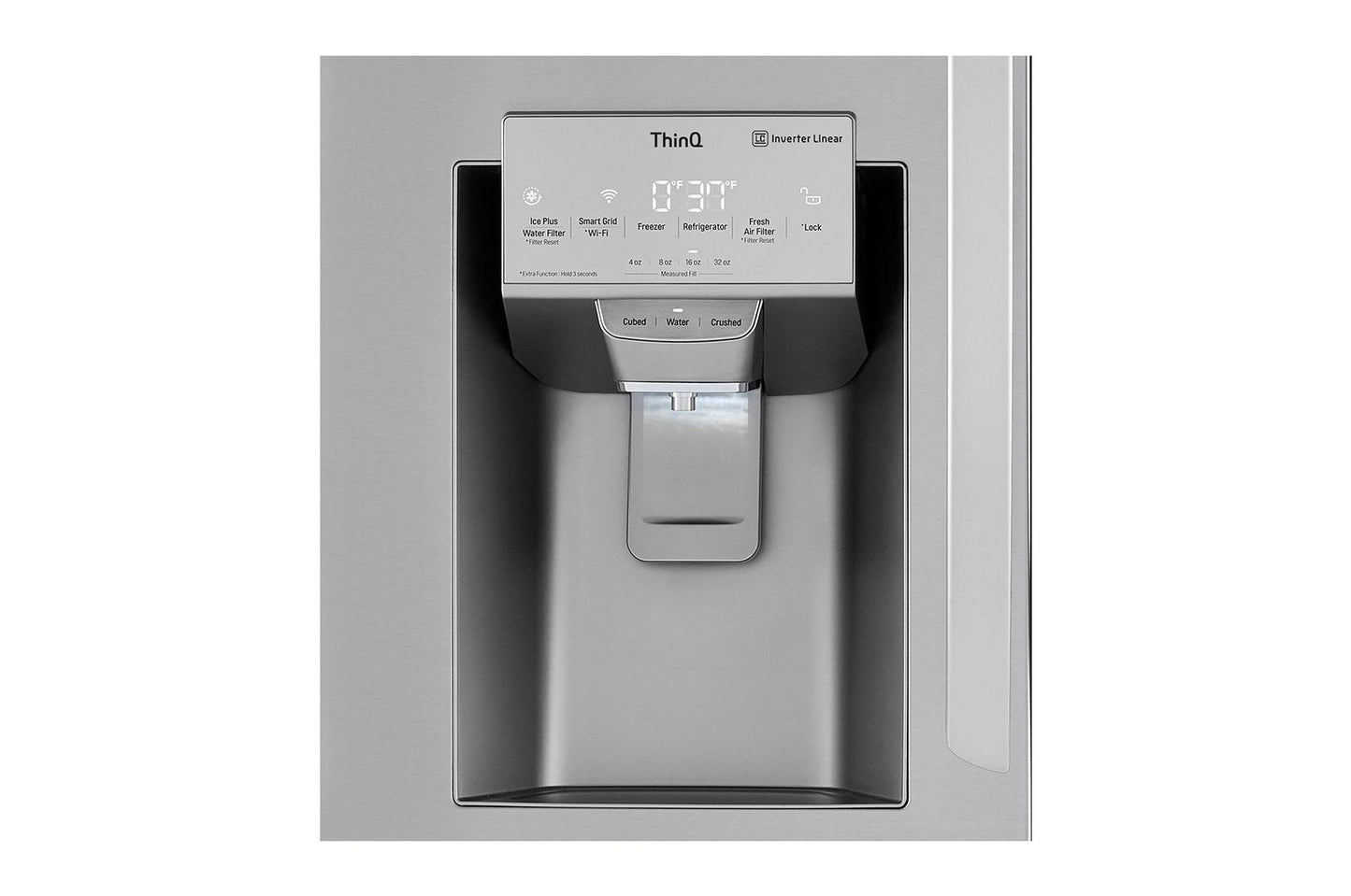 Lg LRMDS3006S 30 cu. ft. 36 Inch Wide French Door Refrigerator - Stainless Steel