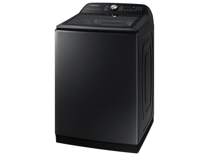 5.2 cu. ft. Large Capacity Smart Top Load Washer with Super Speed Wash in Brushed Black