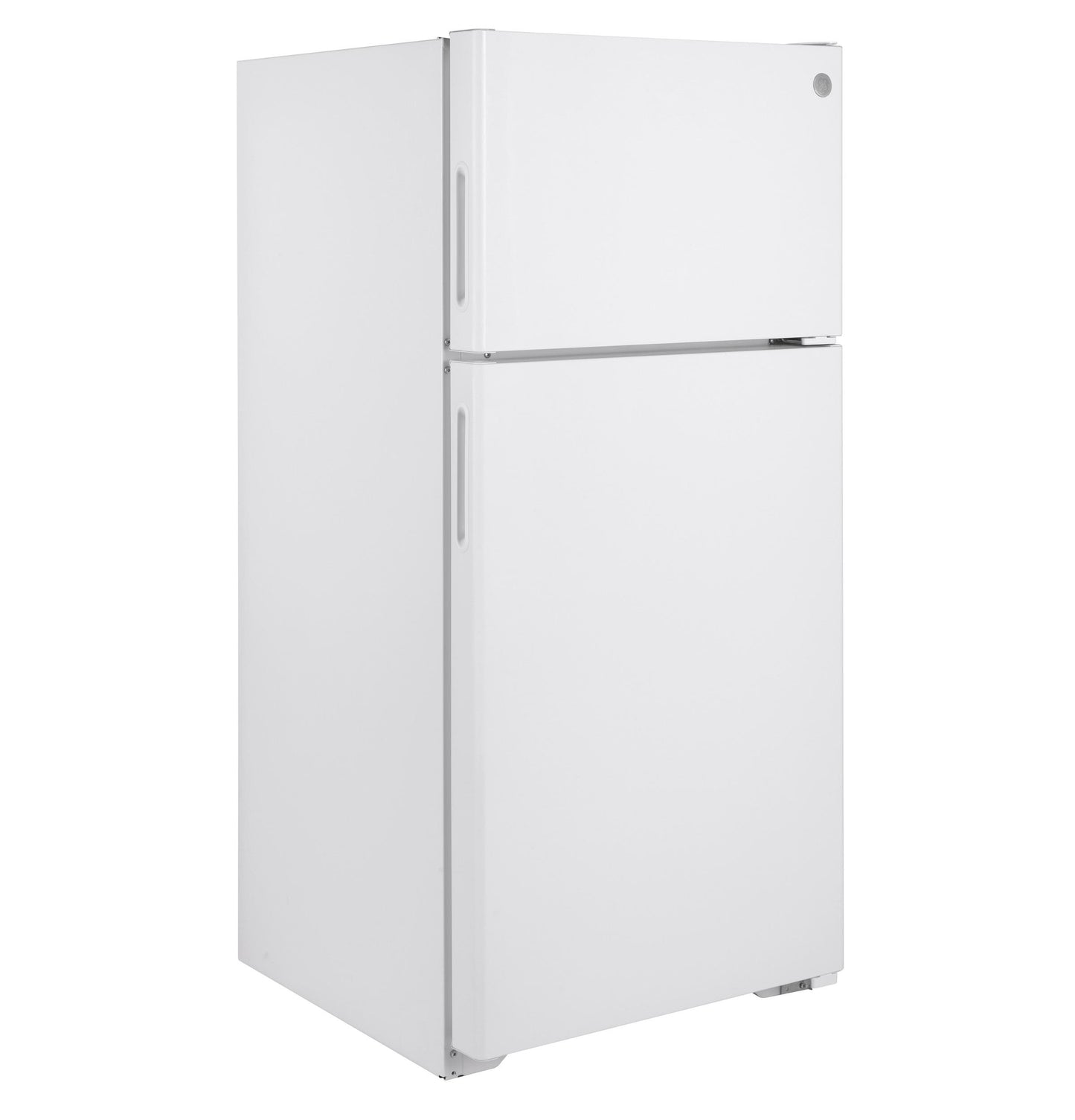 GPE17CTNRWW GE® ENERGY STAR® 16.6 Cu. Ft. Recessed Handle Top-Freezer Refrigerator