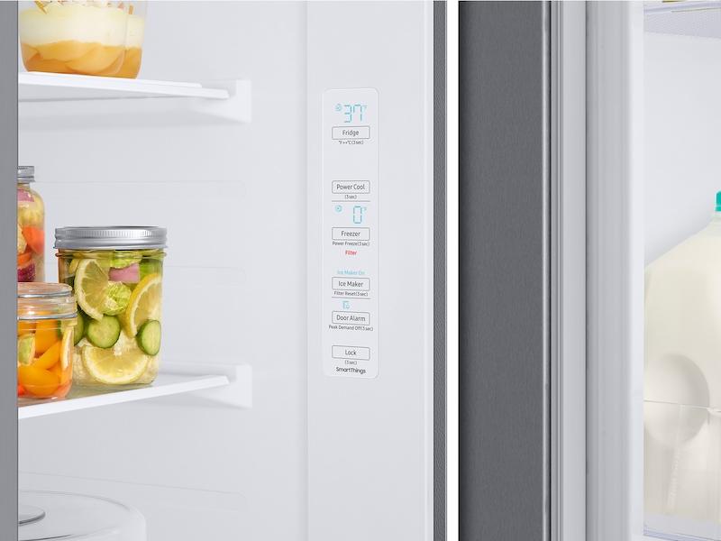 Samsung RS28A500ASR 28-cu-ft-Smart-Side-by-Side-Refrigerator-in-Stainless-Steel