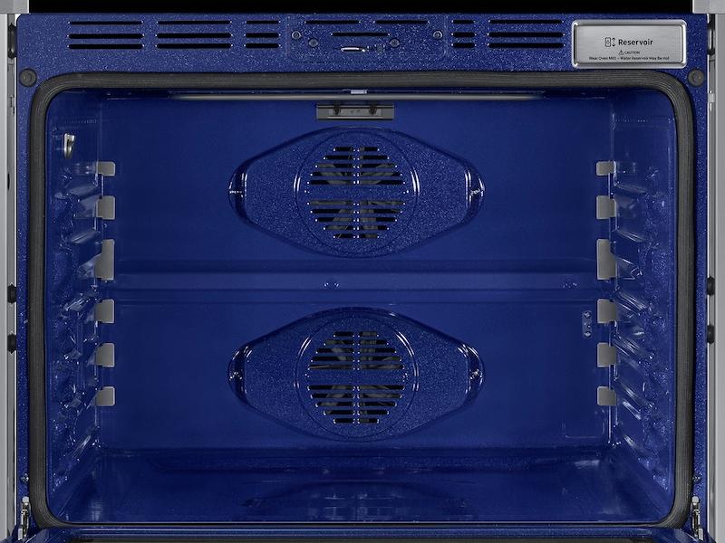 Samsung 30" Smart Double Electric Wall Oven with Steam Cook in Stainless Steel