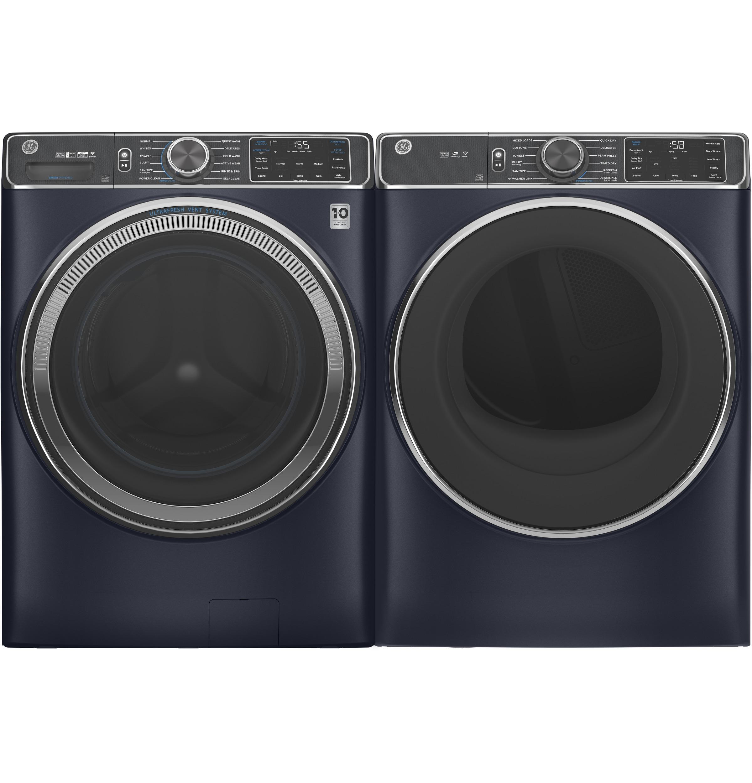 GE® ENERGY STAR® 7.8 cu. ft. Capacity Smart Front Load Electric Dryer with Steam and Sanitize Cycle