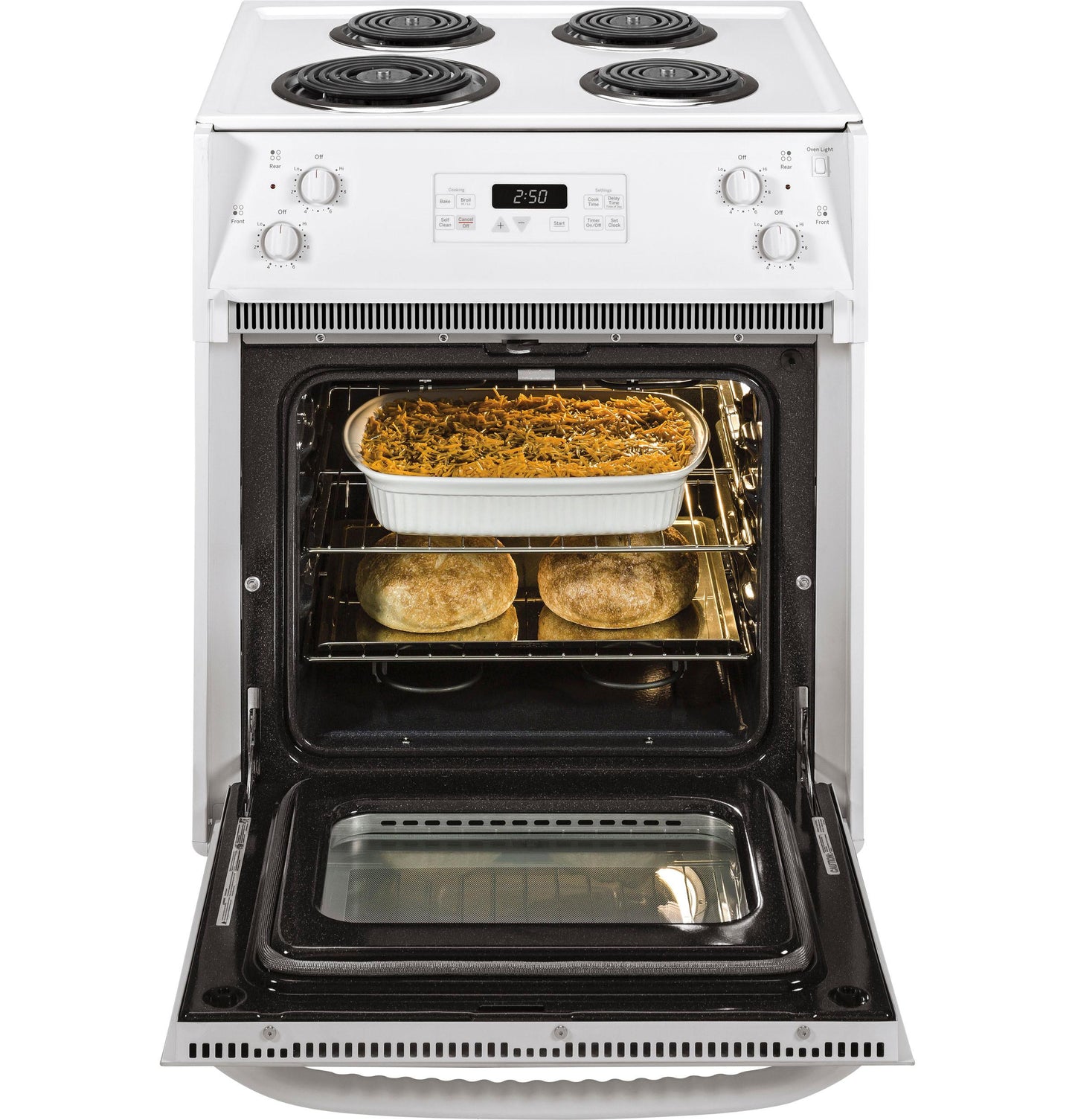 JM250DTWW GE® 27" Drop-In Electric Range