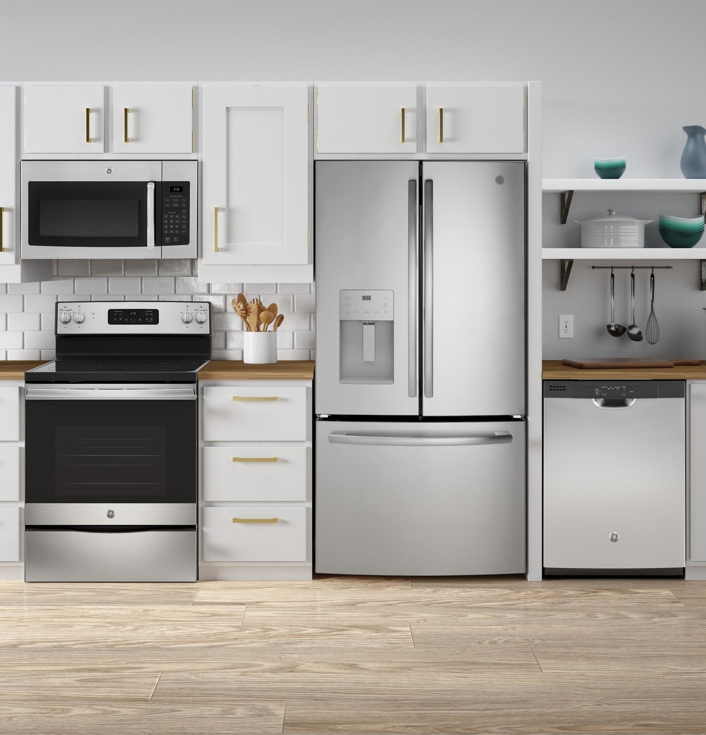 JVM3160RFSS GE® 1.6 Cu. Ft. Over-the-Range Microwave Oven