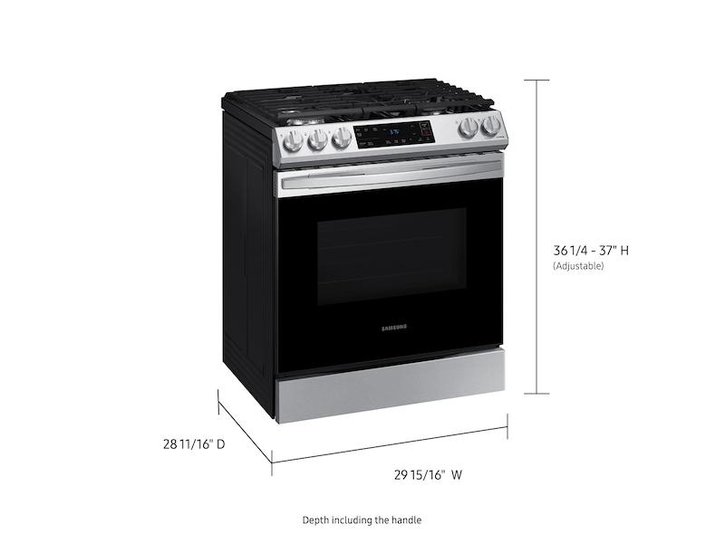 SAMSUNG 6.0 cu. ft. Smart Slide-in Gas Range in Stainless Steel