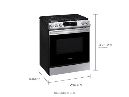 SAMSUNG 6.0 cu. ft. Smart Slide-in Gas Range in Stainless Steel