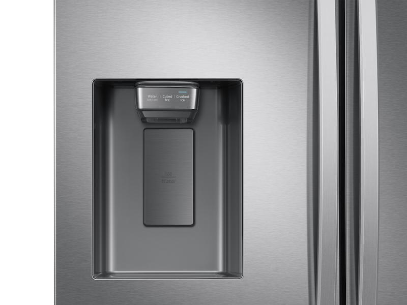 27 cu. ft. Large Capacity 3-Door French Door Refrigerator with External Water & Ice Dispenser in Stainless Steel