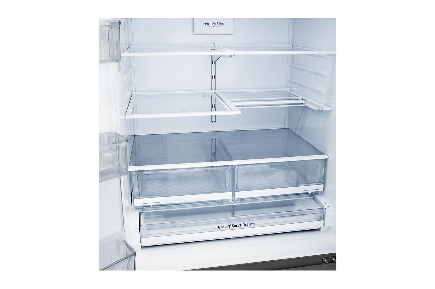 Lg LMXS28626S 28 cu. ft. 4-Door French Door, Standard Depth, Ice & Water, Double Freezer, Stainless Steel