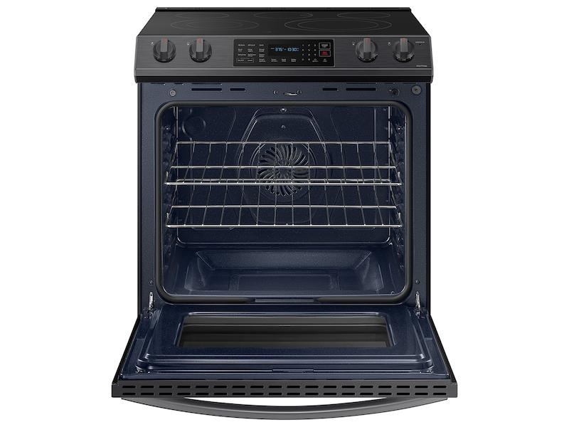 Samsung NE63T8311SG 6.3 cu. ft. Smart Slide-in Electric Range with Convection in Black Stainless Steel