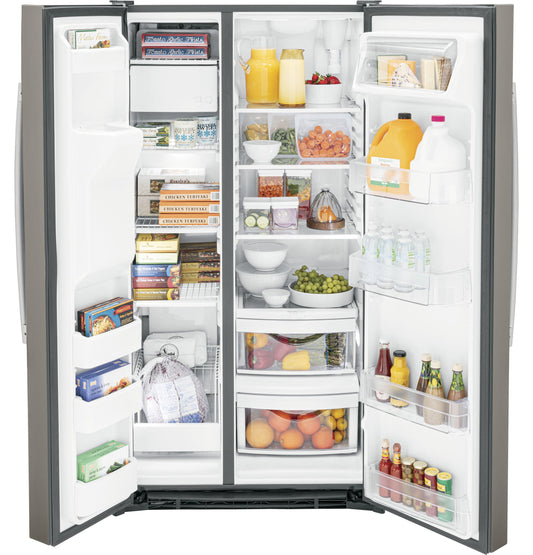 GSS25GMPES GE® 25.3 Cu. Ft. Side-By-Side Refrigerator