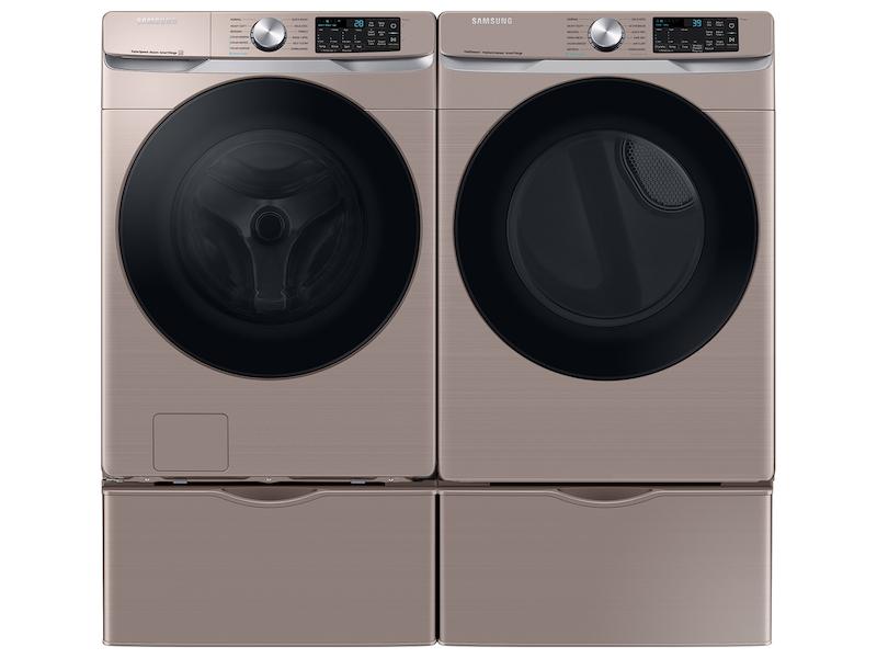 4.5 cu. ft. Large Capacity Smart Front Load Washer with Super Speed Wash - Champagne