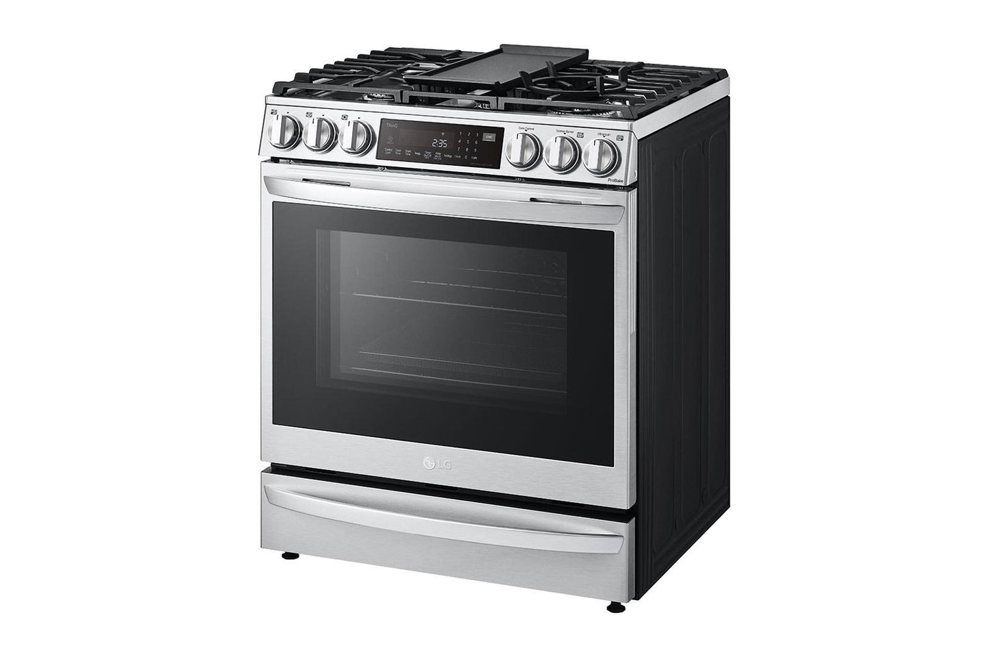 Lg LSGL6337F 6.3 cu. ft. Smart Gas Slide-in Range with InstaView® ProBake Convection®, Air Fry, and Air Sous Vide