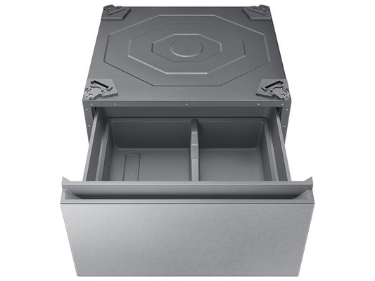 Samsung WE502NT Pedestal for Washer And Dryer Pedestal for Bespoke Front Load (WF90 & DV90) Silver Steel