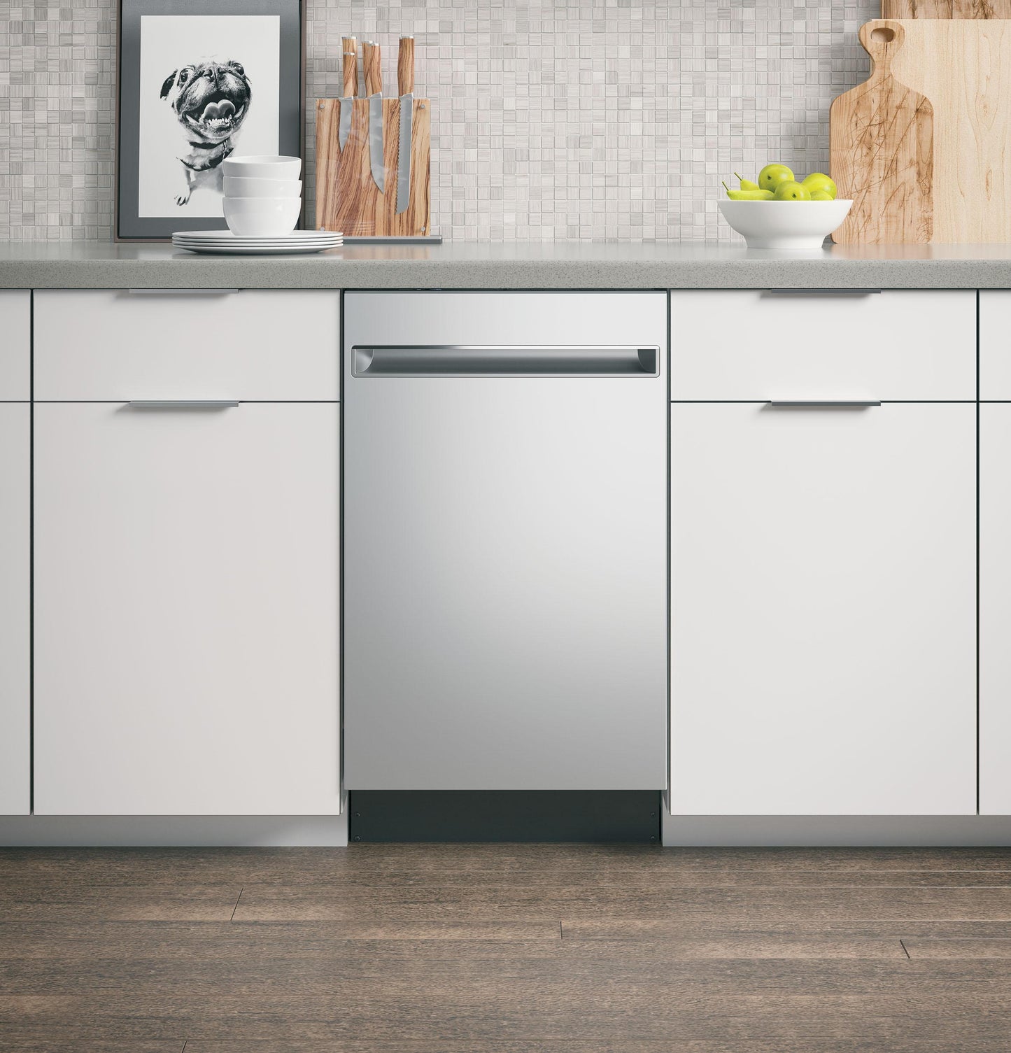 PDT145SSLSS GE Profile™ ENERGY STAR® 18" ADA Compliant Stainless Steel Interior Dishwasher with Sanitize Cycle