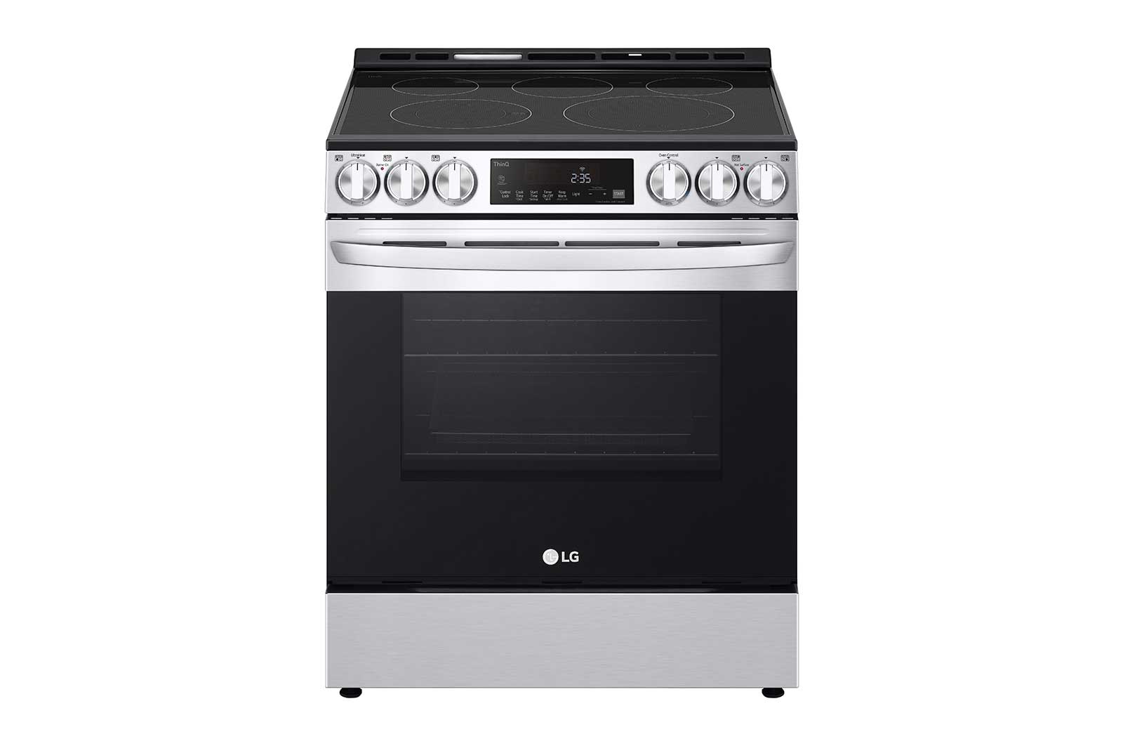 Lg 6.3 cu ft. Smart Wi-Fi Enabled Fan Convection Electric Slide-in Range with Air Fry