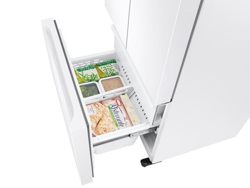 19.5 cu. ft. Smart 3-Door French Door Refrigerator in White