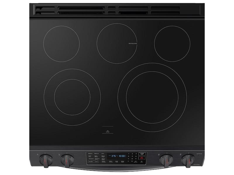 Samsung NE63T8311SG 6.3 cu. ft. Smart Slide-in Electric Range with Convection in Black Stainless Steel