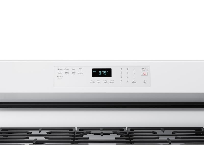 6.0 cu. ft. Smart Freestanding Gas Range with Integrated Griddle in White