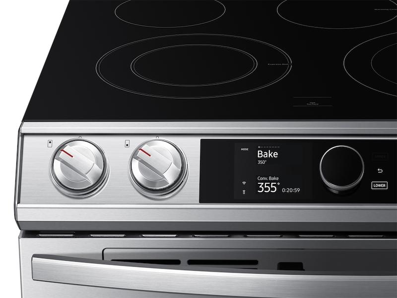 Samsung 6.3 cu ft. Smart Slide-in Electric Range with Smart Dial, Air Fry,