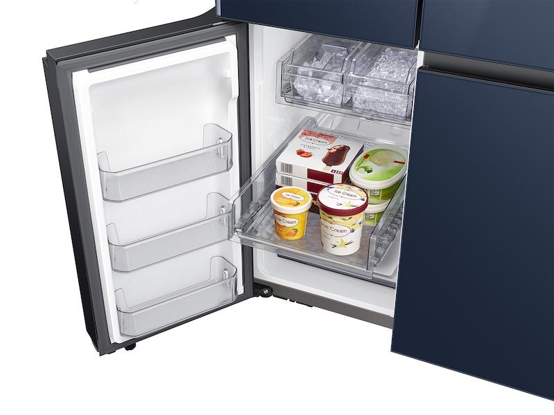 Bespoke Counter Depth 4-Door Flex™ Refrigerator (23 cu. ft.) in Navy Glass