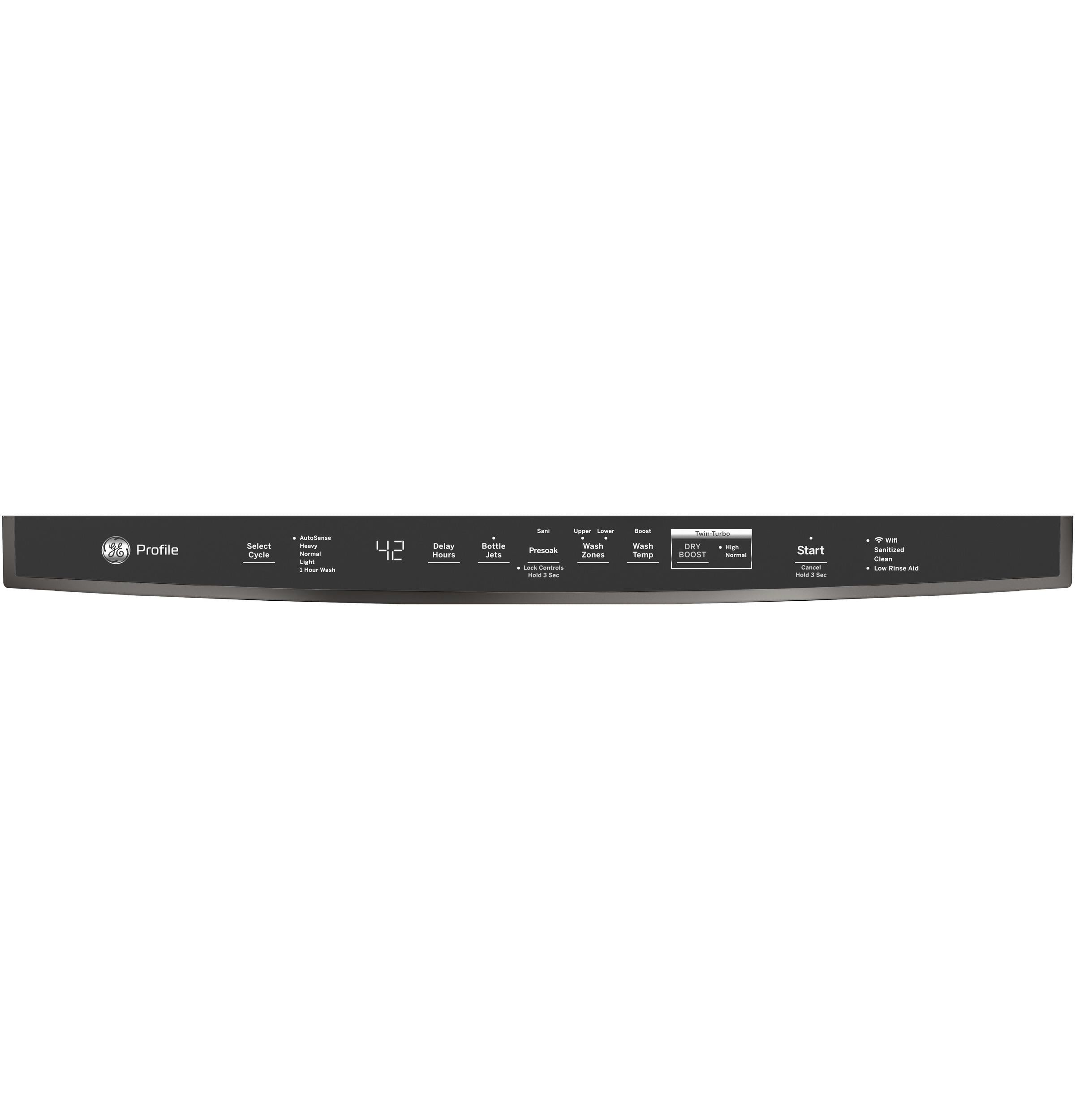 GE Profile™ ENERGY STAR® Top Control with Stainless Steel Interior Dishwasher with Sanitize Cycle