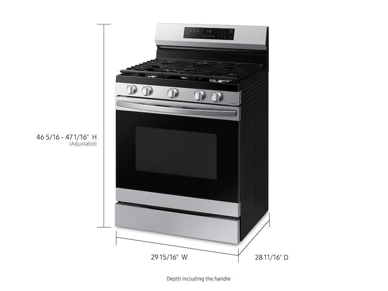 Samsung NX60A6511SS 6.0 cu. ft. Smart Freestanding Gas Range with No-Preheat Air Fry & Convection in Stainless Steel