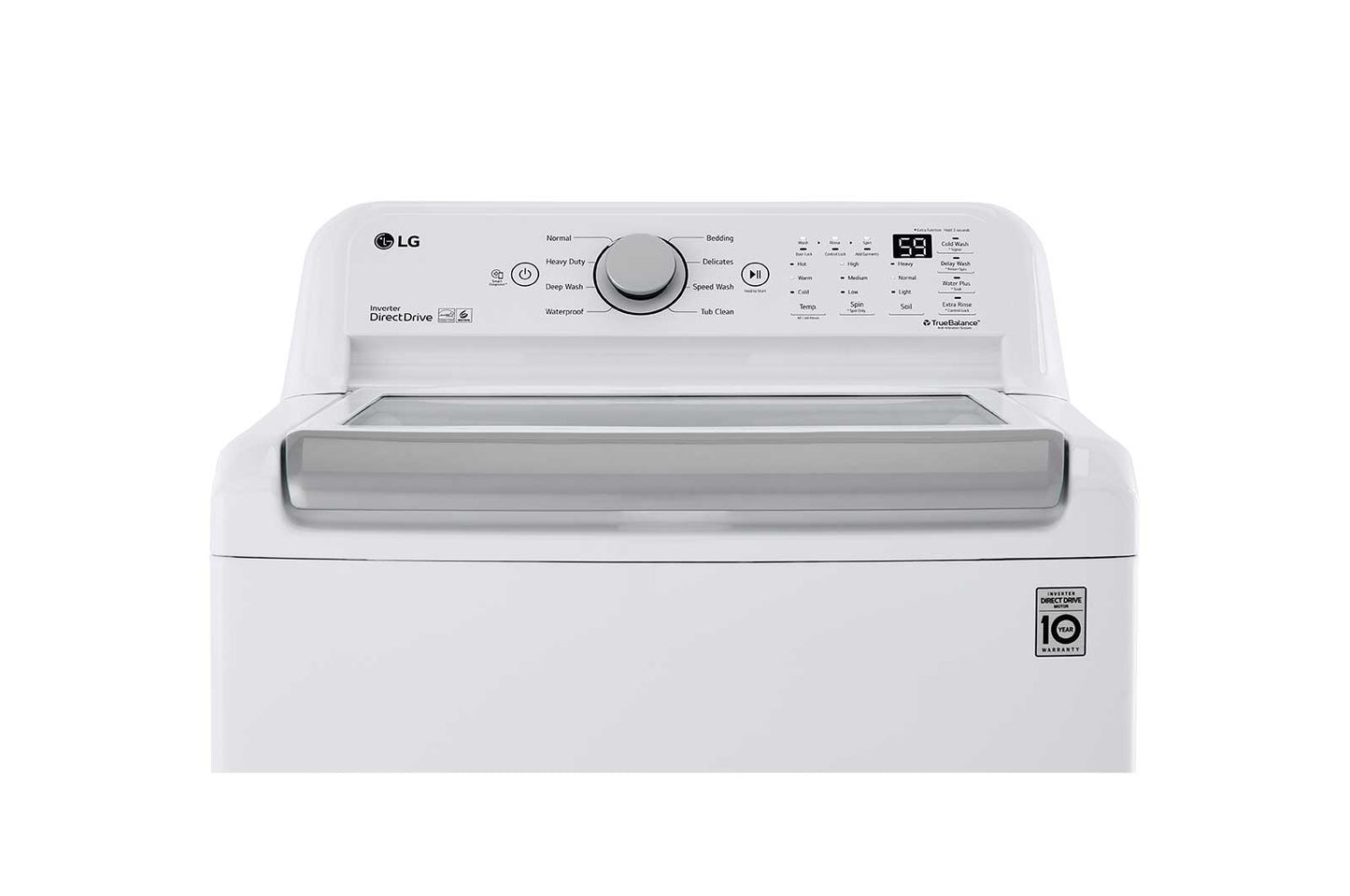Lg WT7150CW 5.0 cu. ft. Mega Capacity Top Load Washer with TurboDrum™ Technology