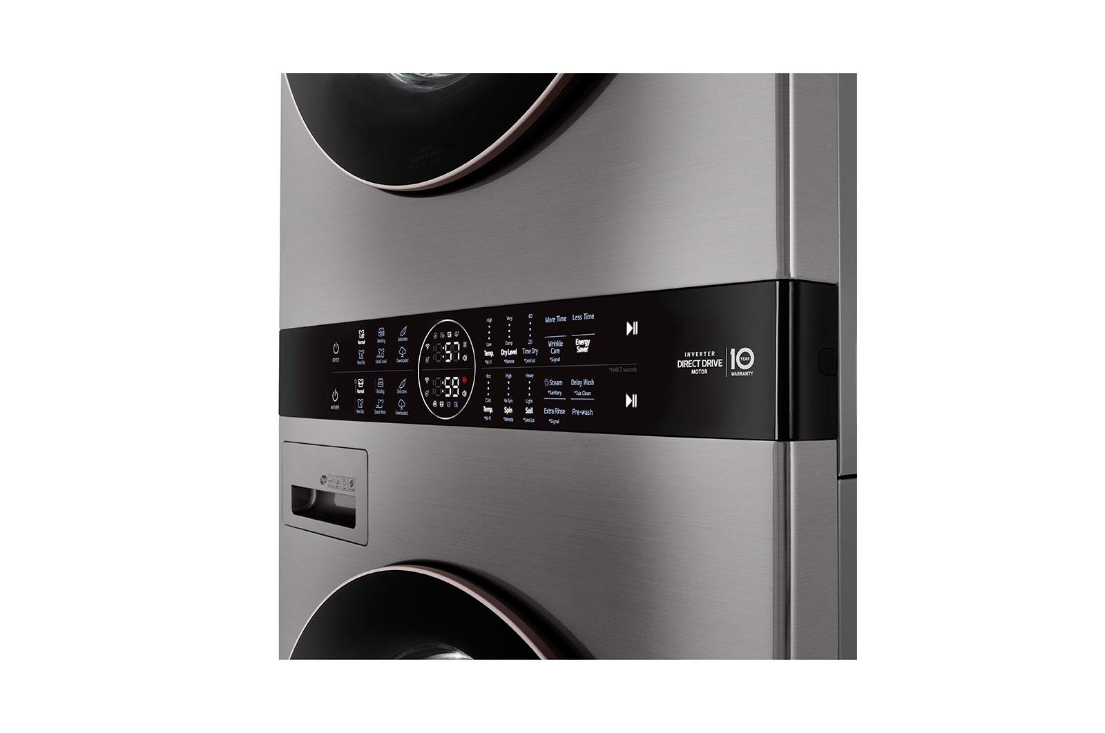 Lg Single Unit Front Load LG WashTower™ with Center Control™ 4.5 cu. ft. Washer and 7.4 cu. ft. Gas Dryer