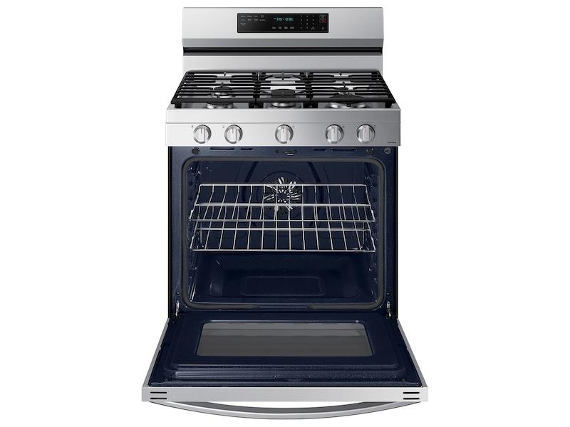 Samsung NX60A6711SS 6.0 cu. ft. Smart Freestanding Gas Range with No-Preheat Air Fry, Convection+ & Stainless Cooktop in Stainless Steel