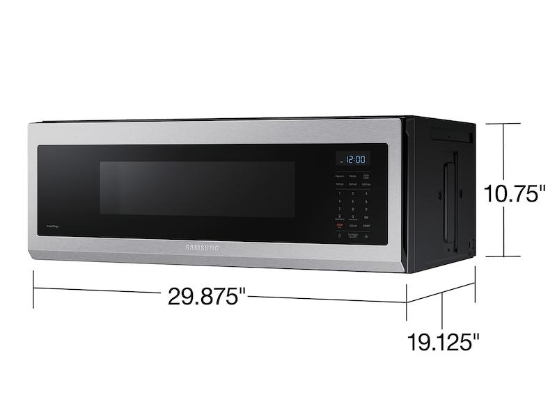 Samsung 1.1 cu. ft. Smart SLIM Over-the-Range Microwave with 400 CFM Hood Ventilation, Wi-Fi