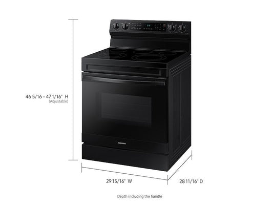 Samsung NE63A6511SB 6.3 cu. ft. Smart Freestanding Electric Range with No-Preheat Air Fry & Convection in Black