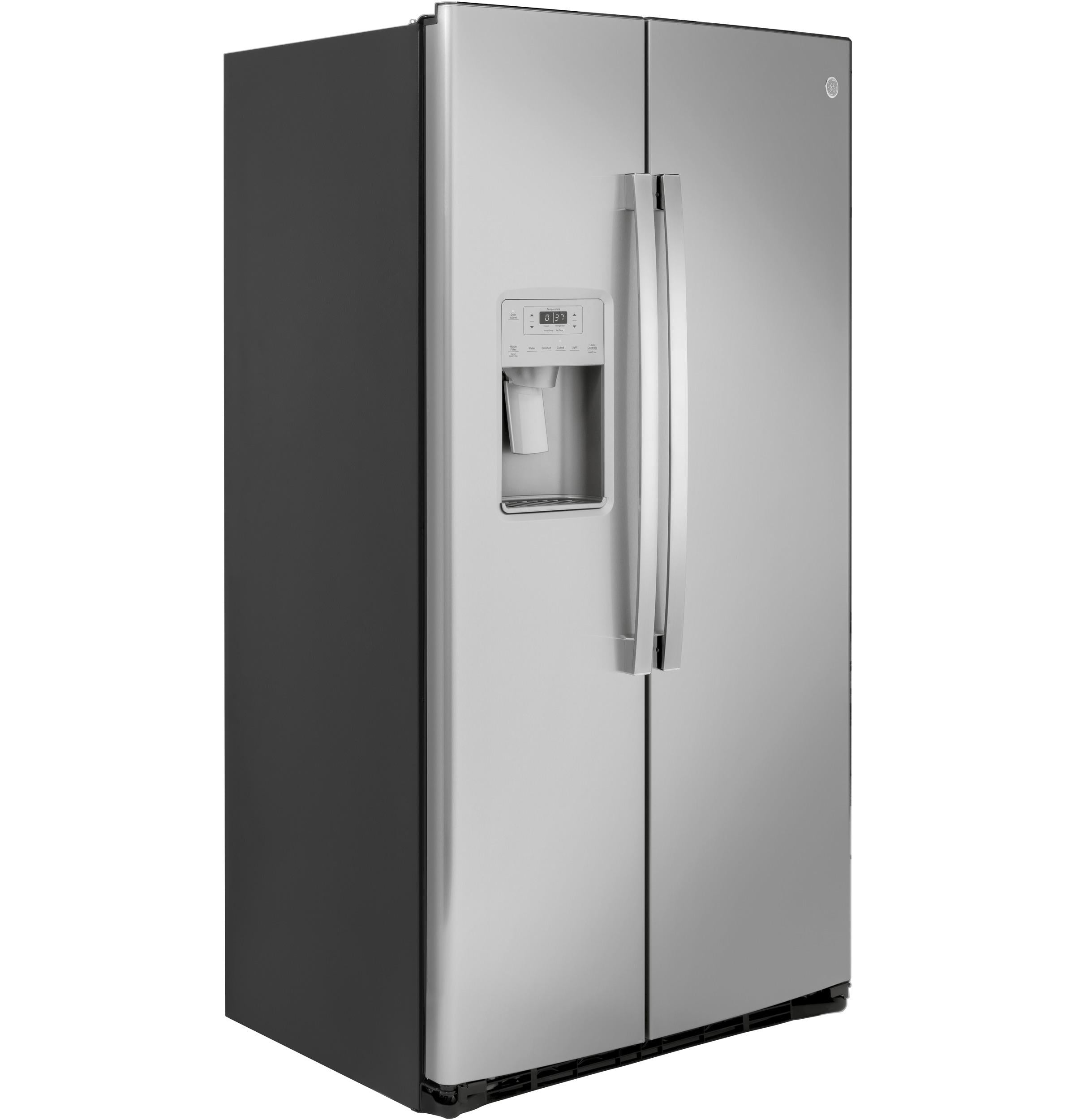 GE® 21.8 Cu. Ft. Counter-Depth Fingerprint Resistant Side-By-Side Refrigerator