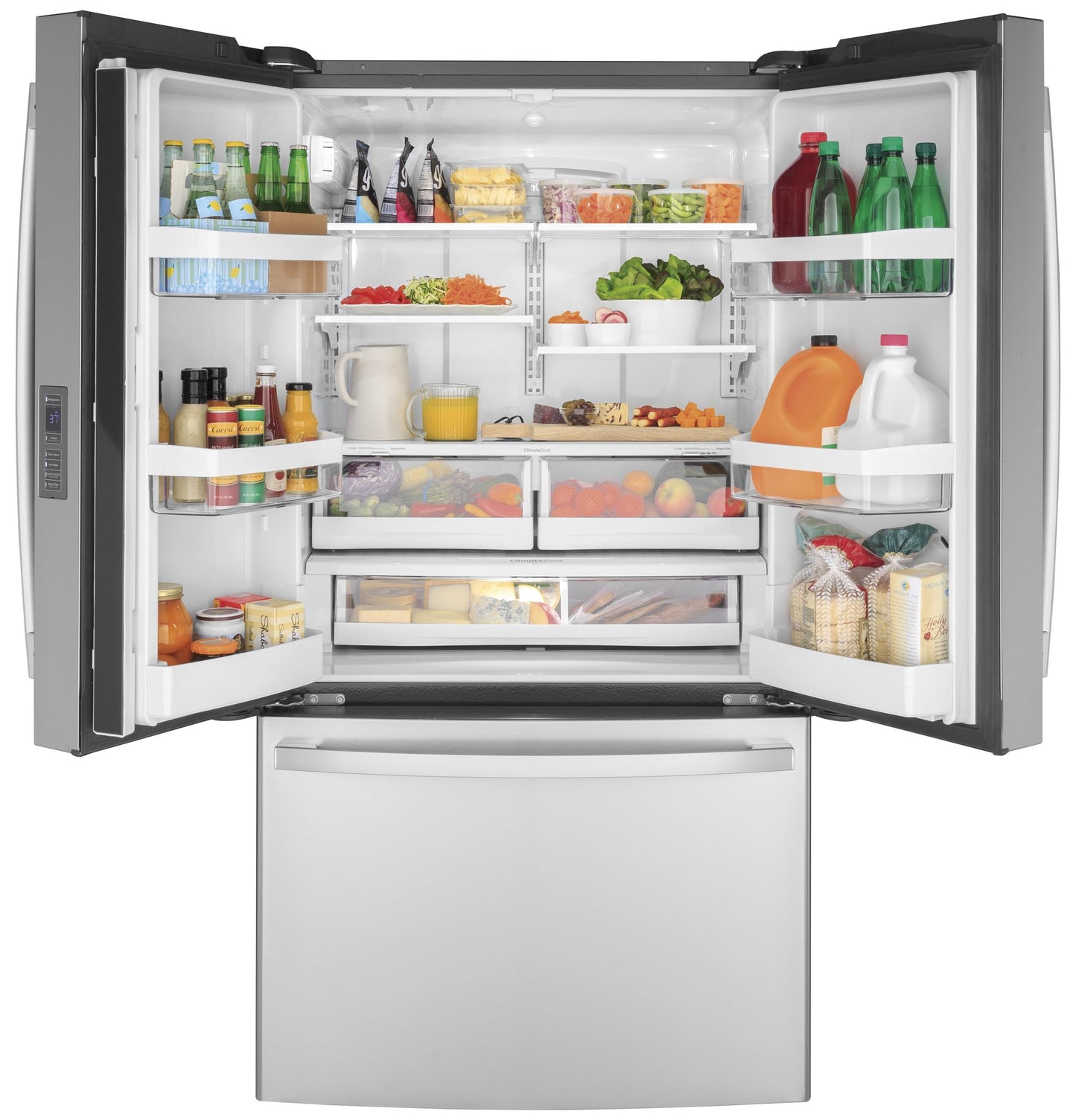 GWE23GYNFS GE® ENERGY STAR® 23.1 Cu. Ft. Counter-Depth Fingerprint Resistant French-Door Refrigerator