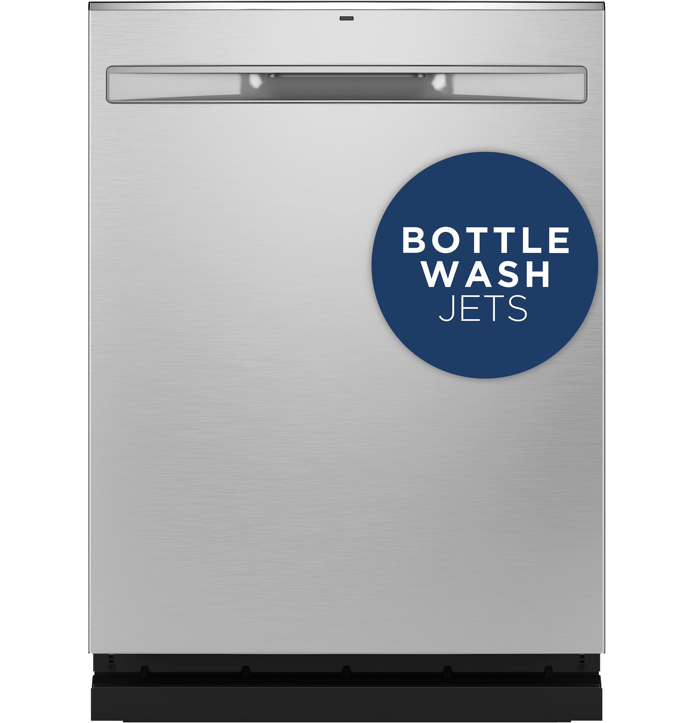 GE® Fingerprint Resistant Top Control with Stainless Steel Interior Dishwasher with Sanitize Cycle & Dry Boost