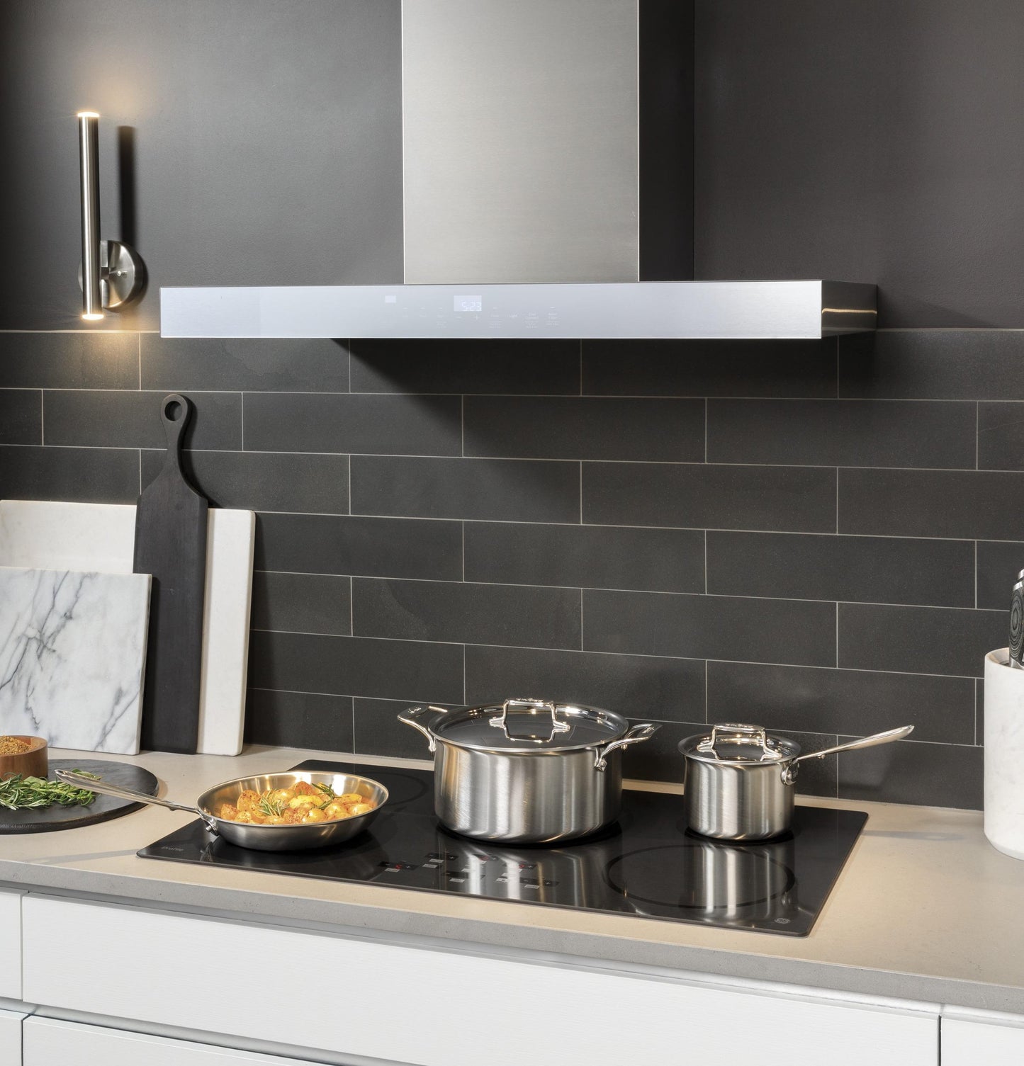 Ge Appliances UVW9361SLSS 36" Smart Designer Wall Mount Hood w/ Perimeter Venting