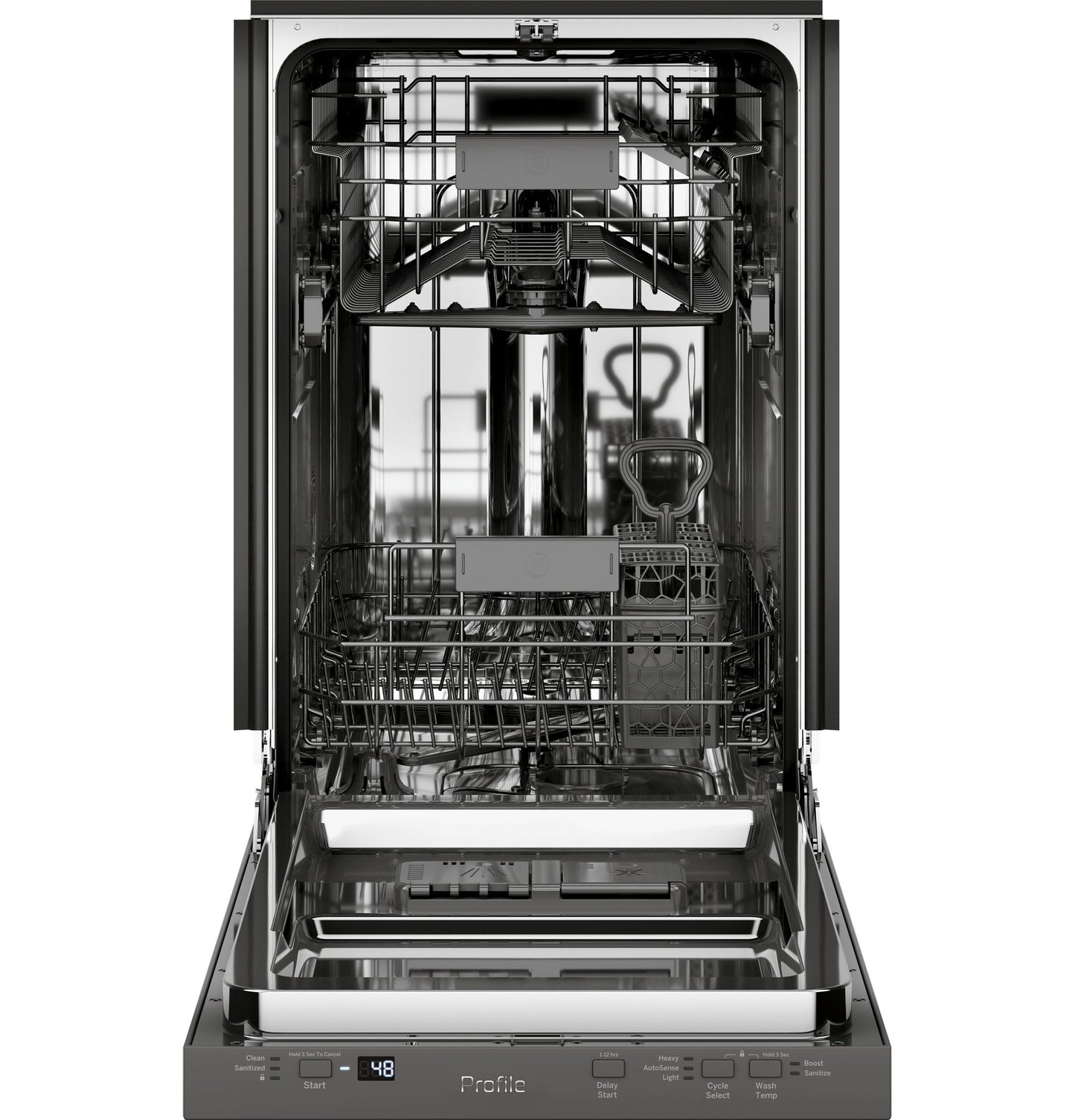 PDT145SSLSS GE Profile™ ENERGY STAR® 18" ADA Compliant Stainless Steel Interior Dishwasher with Sanitize Cycle
