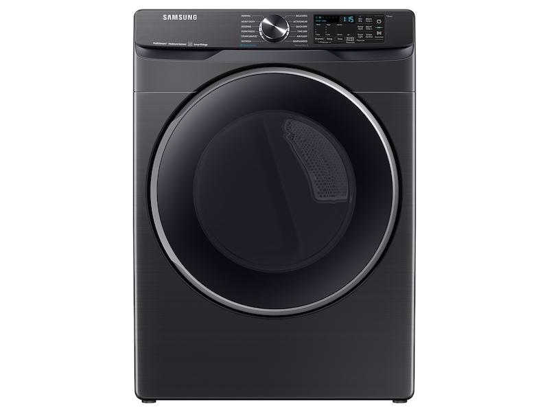 Samsung 7.5 cu. ft. Smart Gas Dryer with Steam Sanitize  in Brushed Black