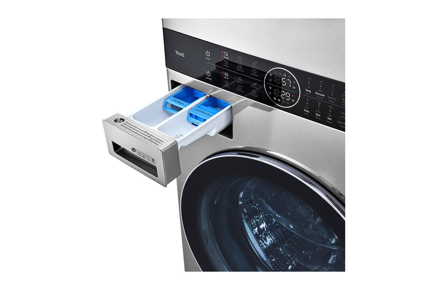 LG STUDIO Single Unit Front Load WashTower™ with Center Control™ 5.0 cu. ft. Washer and 7.4 cu. ft. Electric Dryer