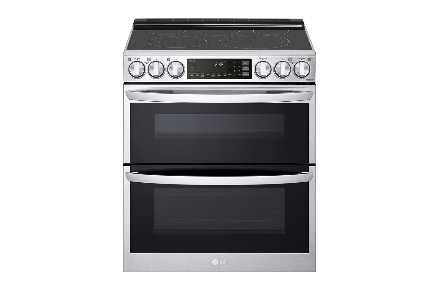 Lg LTEL7337F 7.3 cu. ft. Smart Electric Double Oven Slide-in Range with InstaView®, ProBake® Convection, Air Fry, and Air Sous Vide