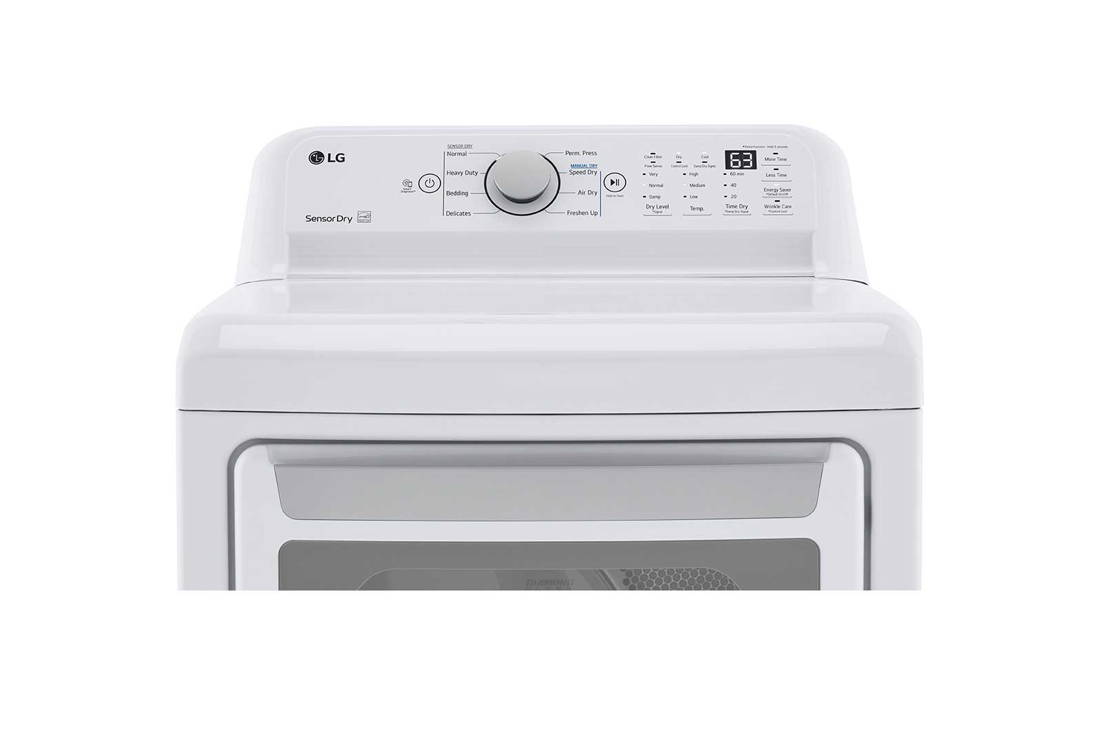 Lg 7.3 cu. ft. Ultra Large Capacity Electric Dryer with Sensor Dry Technology