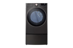 Lg DLGX4001B 7.4 cu. ft. Ultra Large Capacity Smart Wi-Fi Enabled Front Load Gas Dryer with TurboSteam™ and Built-In Intelligence