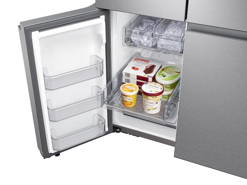 Samsung 23 cu. ft. Smart Counter Depth 4-Door Flex™ Refrigerator with Beverage Center and Dual Ice Maker in Stainless Steel