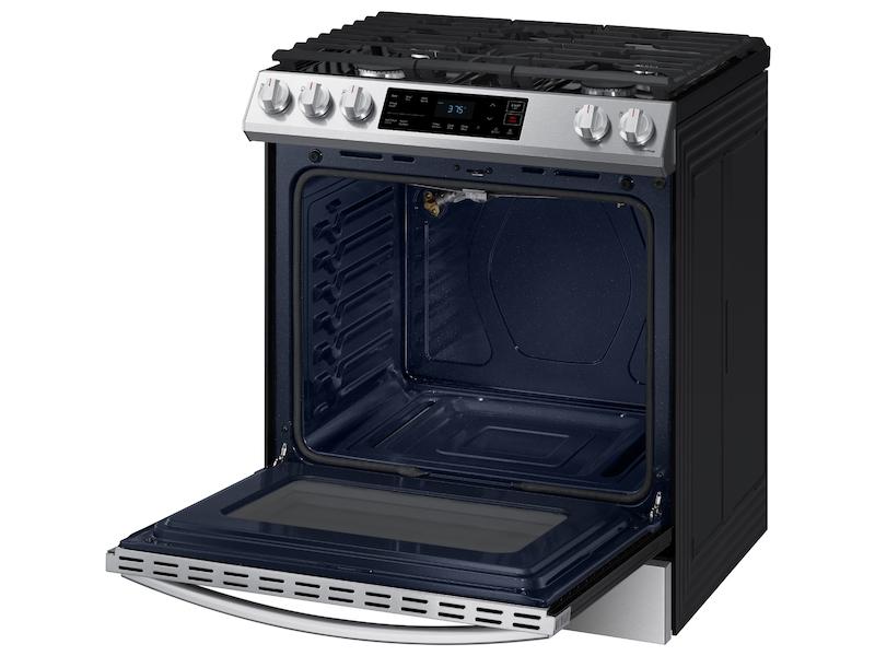 SAMSUNG 6.0 cu. ft. Smart Slide-in Gas Range in Stainless Steel