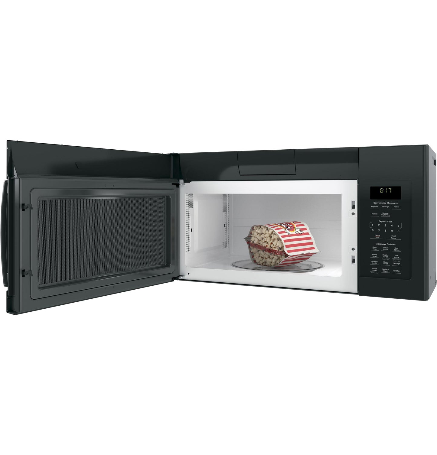 JVM6172DKBB GE® 1.7 Cu. Ft. Over-the-Range Microwave Oven