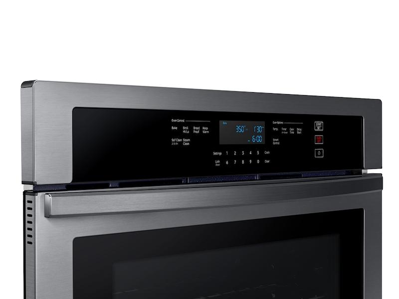Samsung 30" Smart Single Wall Oven in Black Stainless Steel