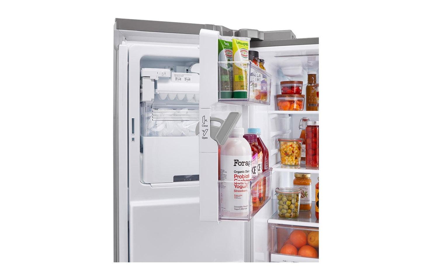 Lg LRMXC2206S 22 cu ft. Smart Counter Depth Double Freezer Refrigerator with Craft Ice™