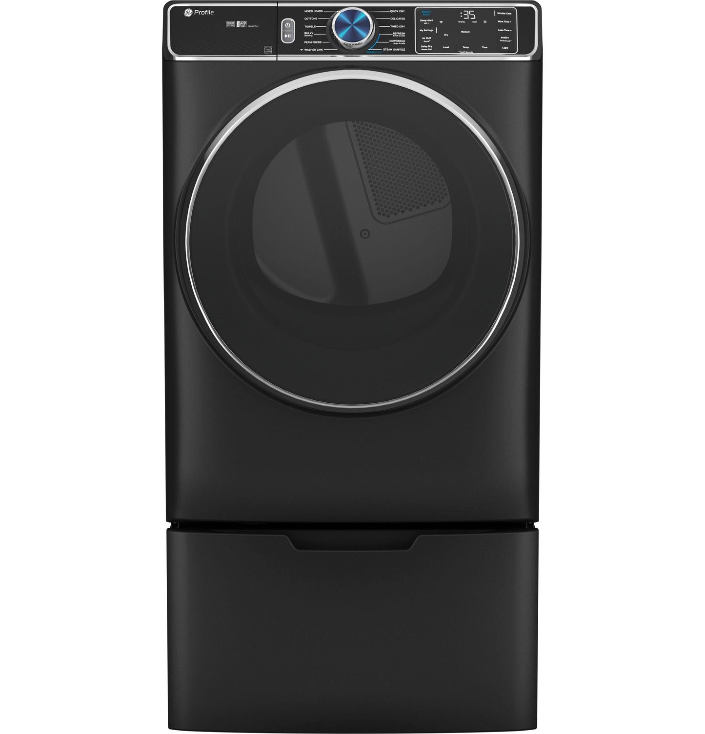 GE Profile™ ENERGY STAR® 7.8 cu. ft. Capacity Smart Front Load Gas Dryer with Steam and Sanitize Cycle