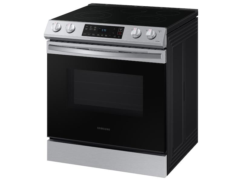 SAMSUNG 6.3 cu. ft. Smart Slide-in Electric Range in Stainless Steel