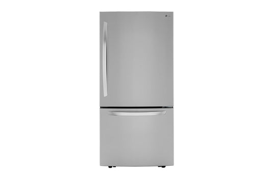 Lg LRDCS2603S 26 cu. ft. 33 Inch Wide Bottom Freezer Refrigerator - Stainless Steel