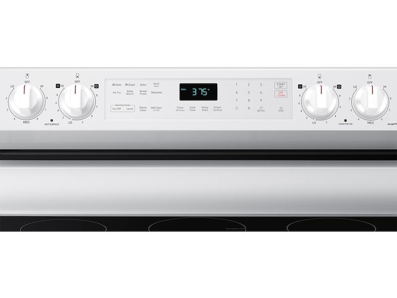 6.3 cu. ft. Smart Freestanding Electric Range with No-Preheat Air Fry & Convection in White